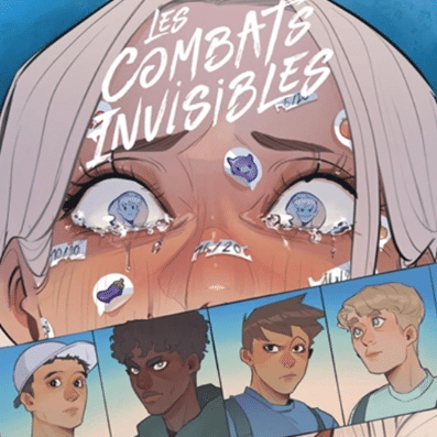 La première de couverture du tome 2 du manga Les Combats invisibles. (CAPTURE D'ECRAN / EDITIONS DUPUIS)