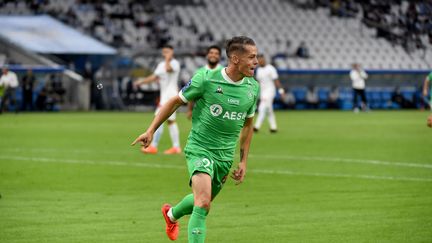 Romain Hamouma a inscrit son troisième but de la saison face à l'OM (YVES SALVAT / MAXPPP)