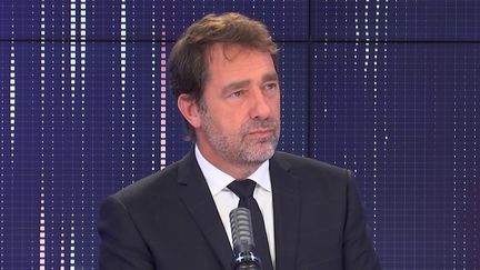 Christophe Castaner, le président du groupe LREM à l'Assemblée nationale, était l'invité du 8h30 franceinfo lundi 21 juin 2021. (FRANCEINFO / RADIOFRANCE)