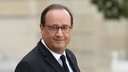 François Hollande à l'Elysée, le 30 septembre 2019. (BERTRAND GUAY / AFP)