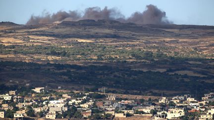 Le village druze de Hadar, contr&ocirc;l&eacute; par le r&eacute;gime de Bachar Al-Assad et situ&eacute; du c&ocirc;t&eacute; syrien du plateau du Golan, le 20 juin 2015. (JALAA MAREY / AFP)