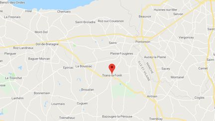 Un incendie s'est déclaré jeudi soir dans une porcherie de Trans-la-Forêt en Ille-et-Vilaine.&nbsp; (CAPTURE ECRAN GOOGLE MAPS)