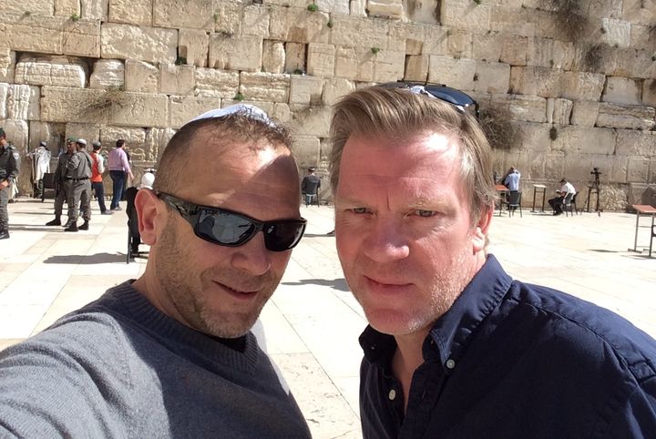 Christophe Kenck et Hervé Ghesquière à Jerusalem (DR)