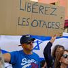 Un rassemblement de soutien aux Israéliens à Nice (Alpes-Maritimes), le 9 octobre 2023. (VALERY HACHE / AFP)