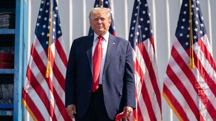 Former President of the United States Donald Trump during a campaign rally in Summerville, South Carolina (United States), September 25, 2023. (SEAN RAYFORD / GETTY IMAGES NORTH AMERICA / AFP)