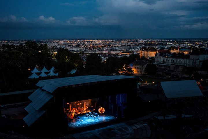 La scène des Nuits de Fourvière 2018.
 (JEFF PACHOUD / AFP)