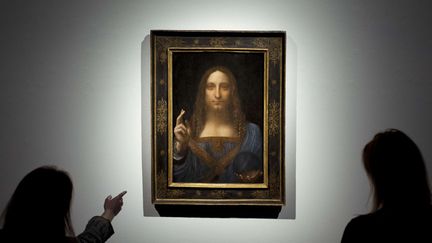 Le "Salvator Mundi" de Vinci présenté à la maison Christie's de Londres (24 octobre 2017)
 (Geoff Pugh / Shutterstock / Sipa)