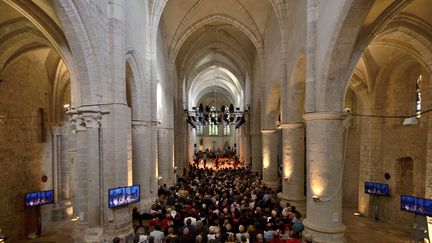 Un concert à l'Abbatiale pendant le Festival d'Ambronay 2018. (BERTRAND PICHENE)