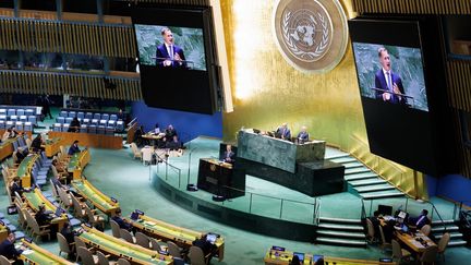 La 79e session de l'assemblée générale de l'ONU, 24 septembre 2024. (BENOIT DOPPAGNE / BELGA MAG via AFP)