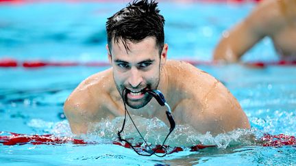 L'œil du tigre pour Laurent Chardard. Déjà en bronze sur le 50 m papillon, le Français est de nouveau monté sur la 3e marche du podium à l'issue de la finale du 100 m nage libre (catégorie S6). (HAHN LIONEL / KMSP)