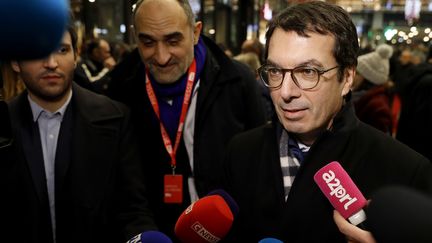 Le président du directoire de la SNCF, Jean-Pierre Farandou, le 4 décembre 2019, à la gare Montparnasse. (THOMAS SAMSON / AFP)