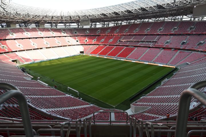 Le stade Ferenc-Puskas de Budapest (ici le 11 novembre 2019), l'une des onze villes hôtes de l'Euro 2020. (ATTILA KISBENEDEK / AFP)