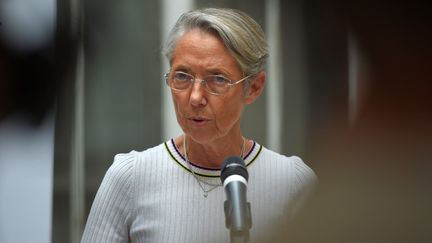 La Première ministre Elisabeth Borne à Orléans, le 4 août 2022. (GUILLAUME SOUVANT / AFP)