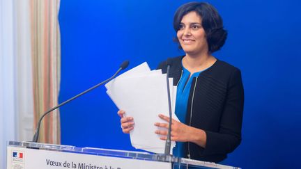 &nbsp; (Myriam El Khomri lors de ses vœux à la presse. © Witt/SIPA)