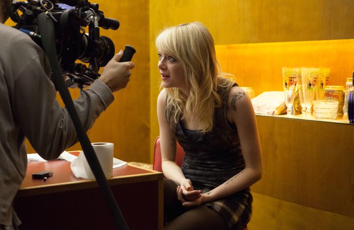 Emma Stone pendant le tournage de "Birdman"
 (2014 Twentieth Century Fox)