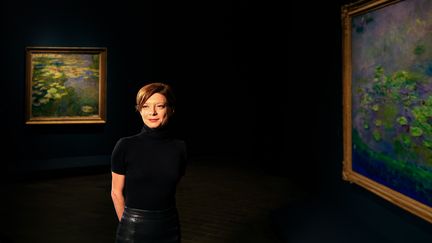 Marianne Mathieu, la directrice scientifique du Musée Marmottan Monet à la National Gallery of Australia de Canberra (6 juin 2019) (XINHUA VIA MAXPPP)