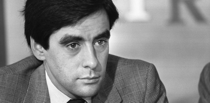 François Fillon, en septembre 1984, à Port-Barcarès (Pyrénées-Orientales) (JEAN-PIERRE MULLER / AFP)