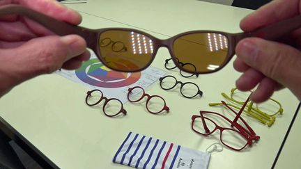 Filets de peche recycles en lunettes