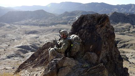 Un soldat am&eacute;ricain en Afghanistan, le 4 novembre 2012. (GORAN TOMASEVIC / REUTERS)