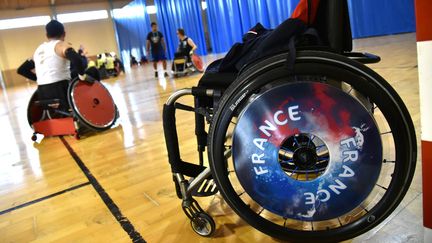 Stage de préparation de l'équipe de france paralympique de rugby-fauteuil&nbsp; (MAXPPP)