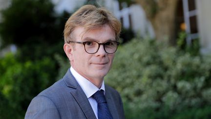 Le député du Loir-et-Cher Marc Fesneau arrive à l'Assemblée nationale, le 19 juin 2017.&nbsp; (THOMAS SAMSON / AFP)