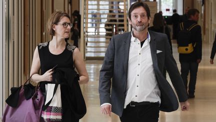 Pierre Palmade, au palais de justice de Paris, en juin 2019. (GEOFFROY VAN DER HASSELT / AFP)