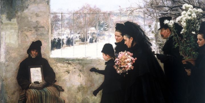 Extrait de l'oeuvre La Toussaint d'Emile Friant 
 (Emile Friant )