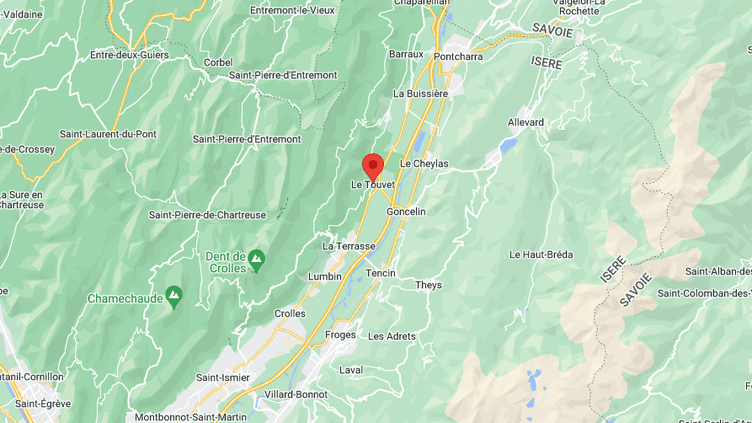 Touvet, in Isère.  (GOOGLE MAPS SCREEN CAPTURE)