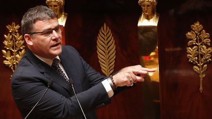 &nbsp;Christophe Sirugue, avant qu'il ne soit secrétaire d'Etat à l'Industrie, le 3 mai 2016, à l'Assemblée nationale. (FRANCOIS GUILLOT / AFP)