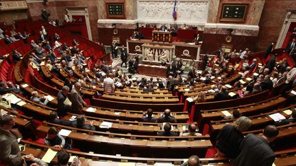 A l'Assembl&eacute;e nationale, lors des questions au gouvernement, le 31 juillet 2012. (LEJEUNE / LE PARISIEN / MAXPPP)