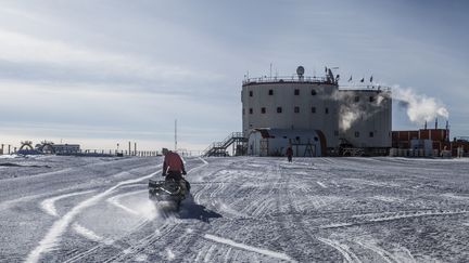 La station de recherche franco-italienne Concordia en Antractique, en 2013. (FRANCOIS LEPAGE / HANS LUCAS)