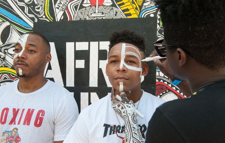 Des festivaliers d'Afropunk Brooklyn, août 2017
 (STEPHANIE KEITH / GETTY IMAGES NORTH AMERICA / AFP)