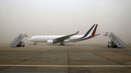 Un Airbus A330-200 de la République française en Egypte, en janvier 2019. (LUDOVIC MARIN / AFP)