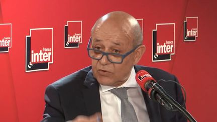 Jean-Yves Le Drian sur France Inter. (FRANCEINFO)