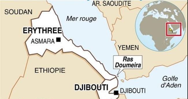 Ras Doumeira, point stratégique et disputé sur la mer rouge à la frontière entre Djibouti et l'Erythrée