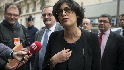 Myriam&nbsp;El-Khomri, le 12 avril 2016 à Paris.&nbsp; (ELLIOTT VERDIER / AFP)