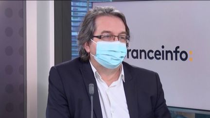 Nicolas Chabanne, créateur de la marque "C’est qui le patron ?!" était l'invité éco de franceinfo le mercredi 17 février. (FRANCEINFO / RADIOFRANCE)