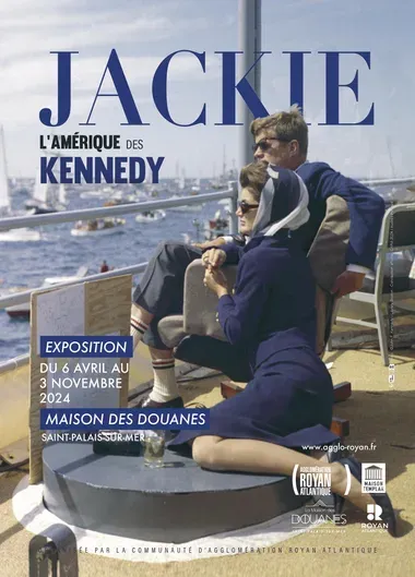 L'affiche de l'exposition Jacky, l'Amérique des Kennedy (Maison des Douanes)