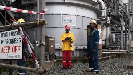 Installation de la Shell à Port Harcourt (Nigeria). Photo prise le 29 septembre 2015. (AFP - FLORIAN PLAUCHEUR)