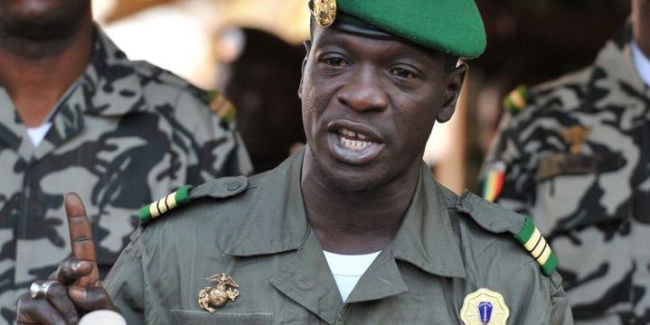 L'ancien chef de la junte malienne Amadou Sanogo le 3 Avril 2012 dans son quartier général de Kati près de Bamako. (Photo AFP/Issouf Sanogo)