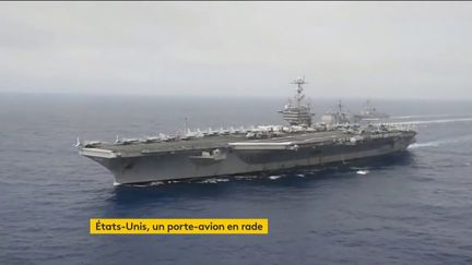 Un porte-avion américain (FRANCEINFO)