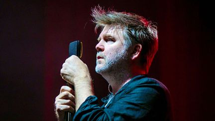 James Murphy de LCD Soundsystem sur scène à Manchester en juin 2018.
 (Danny Payne/REX/Shutterstock /SIPA)