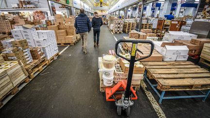 Illustration du marché de Rungis, au sud de Paris. (MIKAEL ANISSET / MAXPPP)