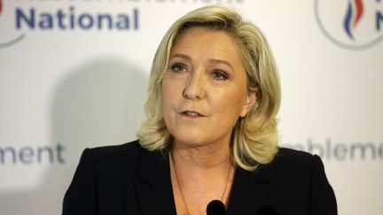 Marine Le Pen, présidente du Rassemblement national, à Nanterre le 27 juin 2021. (GEOFFROY VAN DER HASSELT / AFP)