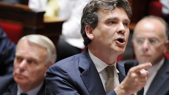 Le ministre du Redressement productif, Arnaud Montebourg, &agrave; l'Assembl&eacute;e nationale, &agrave; Paris, le 17 juillet 2012. (BERTRAND GUAY / AFP)