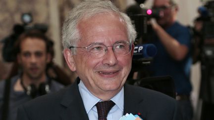 Le nouveau pr&eacute;sident du CSA, Olivier Schrameck, le 25 juillet 2012 &agrave; Paris. (JACQUES DEMARTHON / AFP)