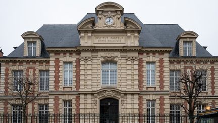 L'Institut Pasteur de Paris, ici photographié en janvier 2021, publie régulièrement des modélisations concernant l'évolution de l'épidémie de Covid-19. (RICCARDO MILANI / HANS LUCAS / AFP)