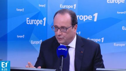 Le président de la République, François Hollande, le 17 mai 2016 sur Europe 1. (EUROPE 1)