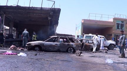 Un attentat à la bombe à Jalalabad (Afghanistan), le 10 juillet 2018. (ZABIHULLAH GHAZI / ANADOLU AGENCY)