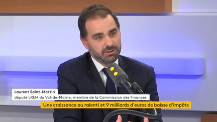 Le&nbsp;député LREM du Val-de-Marne et futur rapporteur général du budget,&nbsp;Laurent Saint-Martin, le 14 octobre 2019. (FRANCEINFO / RADIOFRANCE)